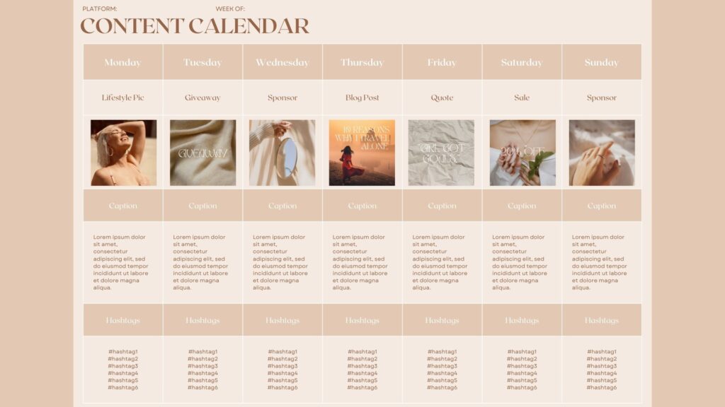Content calendar image as an essential content marketing tool