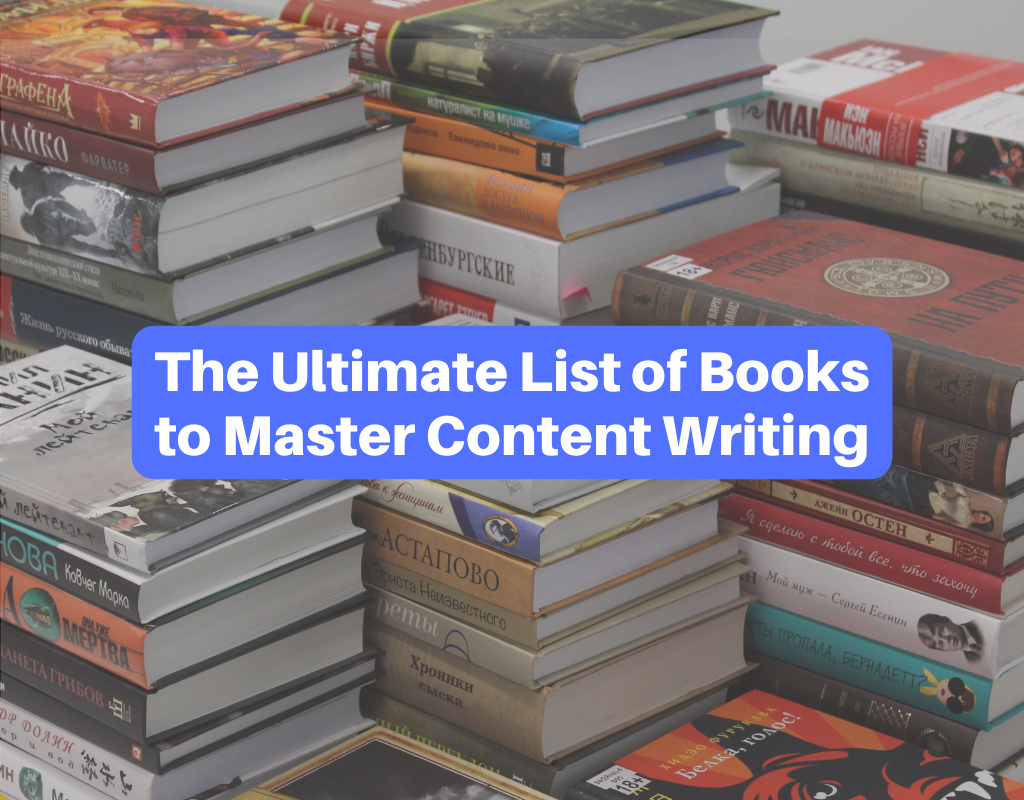 the comprehensive list of books to learn content writing