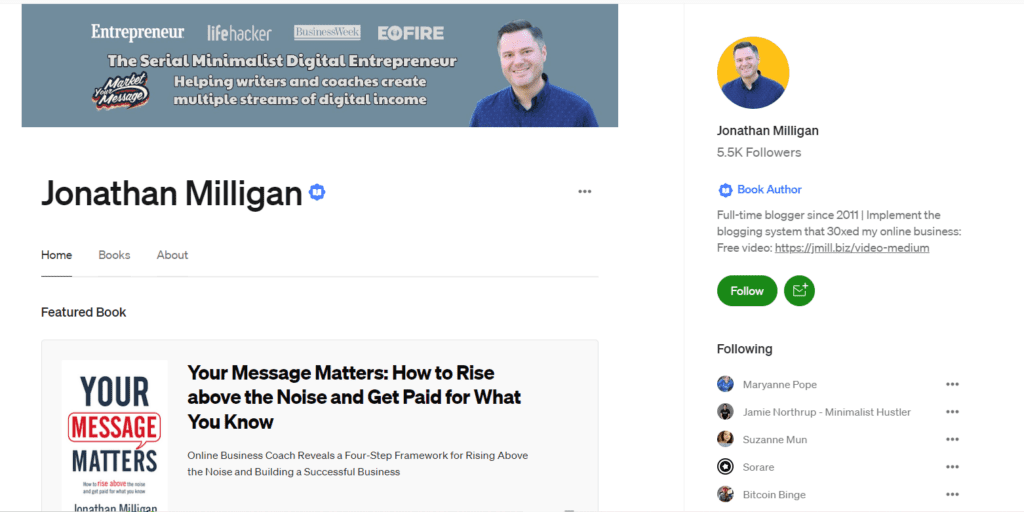 Jonathan Milligan's profile on Medium