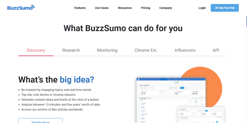 BuzzSumo website