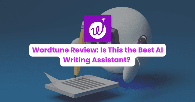 blog header for wordtune review post